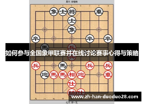 如何参与全国象甲联赛并在线讨论赛事心得与策略