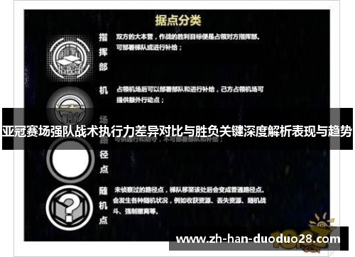 亚冠赛场强队战术执行力差异对比与胜负关键深度解析表现与趋势 亚冠赛场强队战术执行力差异对比与胜负关键深度解析表现与趋势